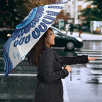 NAIDOC Week 2026 Umbrella 50 Years Deadly Dhari Blue Aboriginal Art
