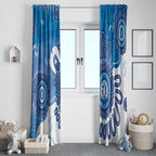 NAIDOC Week 2026 Window Curtain 50 Years Deadly Dhari Blue Aboriginal Art
