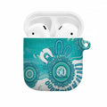 NAIDOC Week 2026 AirPods Case 50 Years Deadly Dhari Cyan Aboriginal Art