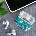 NAIDOC Week 2026 AirPods Case 50 Years Deadly Dhari Cyan Aboriginal Art