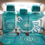 NAIDOC Week 2026 Back Car Seat Cover 50 Years Deadly Dhari Cyan Aboriginal Art