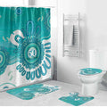 NAIDOC Week 2026 Bathroom Set 50 Years Deadly Dhari Cyan Aboriginal Art