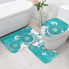 NAIDOC Week 2026 Bathroom Set 50 Years Deadly Dhari Cyan Aboriginal Art
