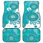 NAIDOC Week 2026 Car Mats 50 Years Deadly Dhari Cyan Aboriginal Art