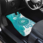NAIDOC Week 2026 Car Mats 50 Years Deadly Dhari Cyan Aboriginal Art