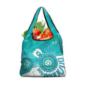 NAIDOC Week 2026 Grocery Bag 50 Years Deadly Dhari Cyan Aboriginal Art
