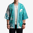 NAIDOC Week 2026 Kimono 50 Years Deadly Dhari Cyan Aboriginal Art