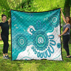 NAIDOC Week 2026 Quilt 50 Years Deadly Dhari Cyan Aboriginal Art