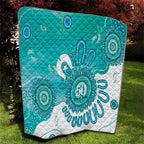 NAIDOC Week 2026 Quilt 50 Years Deadly Dhari Cyan Aboriginal Art