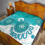 NAIDOC Week 2026 Quilt 50 Years Deadly Dhari Cyan Aboriginal Art