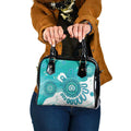 NAIDOC Week 2026 Shoulder Handbag 50 Years Deadly Dhari Cyan Aboriginal Art
