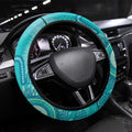 NAIDOC Week 2026 Steering Wheel Cover 50 Years Deadly Dhari Cyan Aboriginal Art