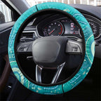 NAIDOC Week 2026 Steering Wheel Cover 50 Years Deadly Dhari Cyan Aboriginal Art