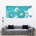 NAIDOC Week 2026 Tapestry 50 Years Deadly Dhari Cyan Aboriginal Art
