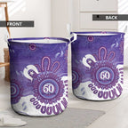 NAIDOC Week 2026 Laundry Basket 50 Years Deadly Dhari Purple Aboriginal Art