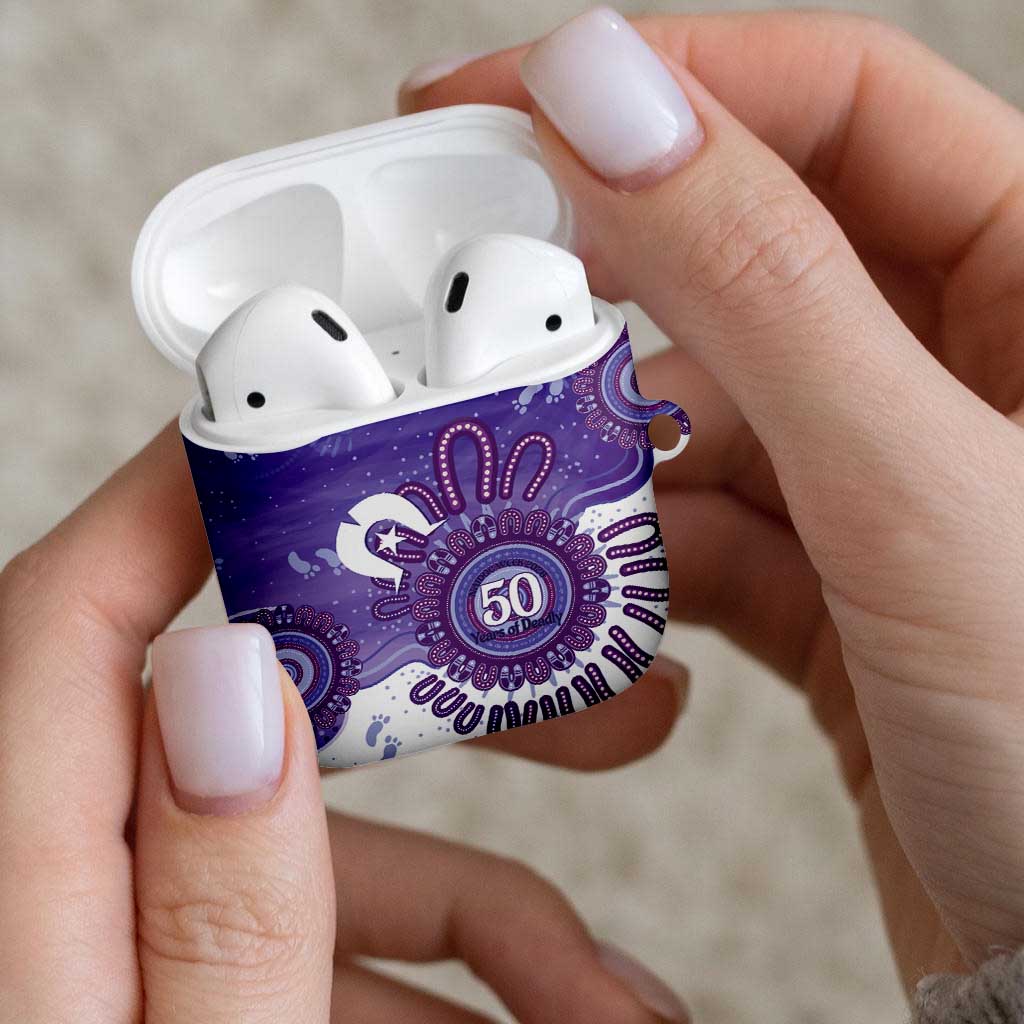 NAIDOC Week 2026 AirPods Case 50 Years Deadly Dhari Purple Aboriginal Art