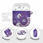 NAIDOC Week 2026 AirPods Case 50 Years Deadly Dhari Purple Aboriginal Art