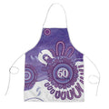 NAIDOC Week 2026 Apron 50 Years Deadly Dhari Purple Aboriginal Art