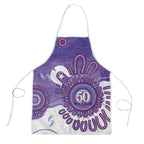 NAIDOC Week 2026 Apron 50 Years Deadly Dhari Purple Aboriginal Art