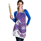 NAIDOC Week 2026 Apron 50 Years Deadly Dhari Purple Aboriginal Art