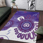 NAIDOC Week 2026 Area Rug 50 Years Deadly Dhari Purple Aboriginal Art