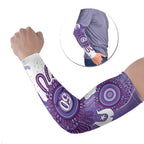 NAIDOC Week 2026 Arm Sleeves 50 Years Deadly Dhari Purple Aboriginal Art