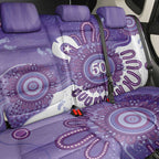 NAIDOC Week 2026 Back Car Seat Cover 50 Years Deadly Dhari Purple Aboriginal Art