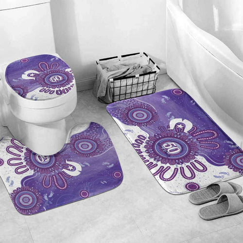 NAIDOC Week 2026 Bathroom Set 50 Years Deadly Dhari Purple Aboriginal Art