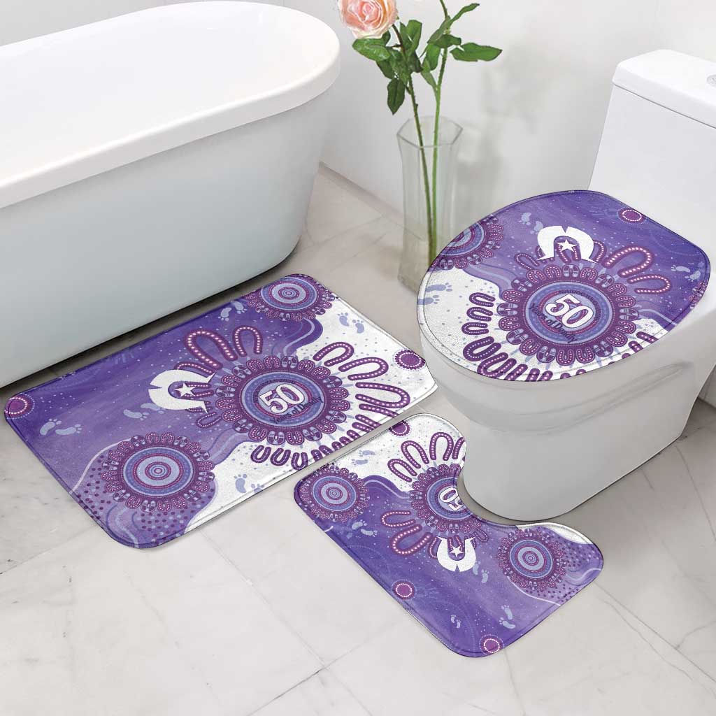 NAIDOC Week 2026 Bathroom Set 50 Years Deadly Dhari Purple Aboriginal Art