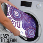 NAIDOC Week 2026 Bathroom Set 50 Years Deadly Dhari Purple Aboriginal Art