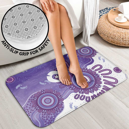 NAIDOC Week 2026 Bathroom Set 50 Years Deadly Dhari Purple Aboriginal Art
