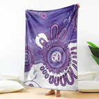 NAIDOC Week 2026 Blanket 50 Years Deadly Dhari Purple Aboriginal Art
