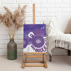 NAIDOC Week 2026 Canvas Wall Art 50 Years Deadly Dhari Purple Aboriginal Art