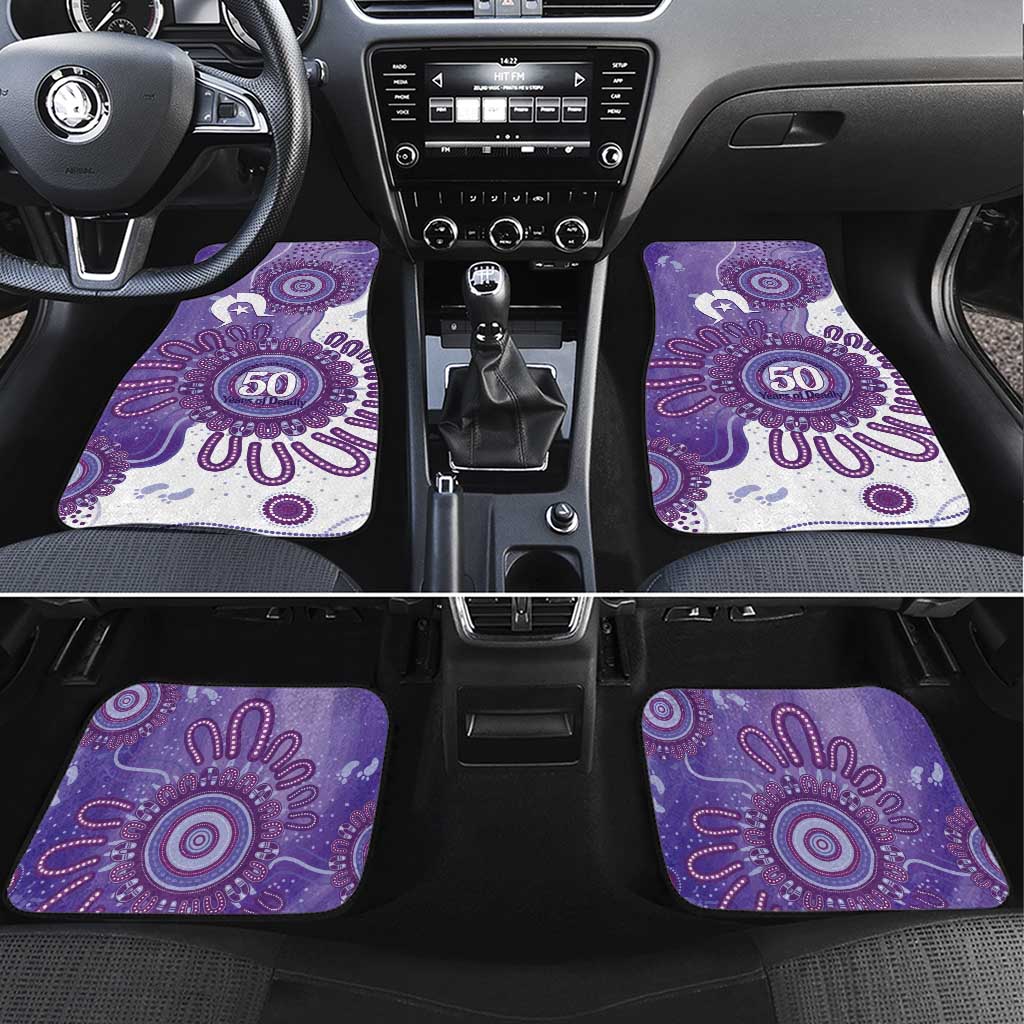 NAIDOC Week 2026 Car Mats 50 Years Deadly Dhari Purple Aboriginal Art