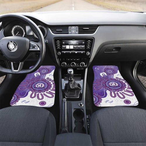 NAIDOC Week 2026 Car Mats 50 Years Deadly Dhari Purple Aboriginal Art