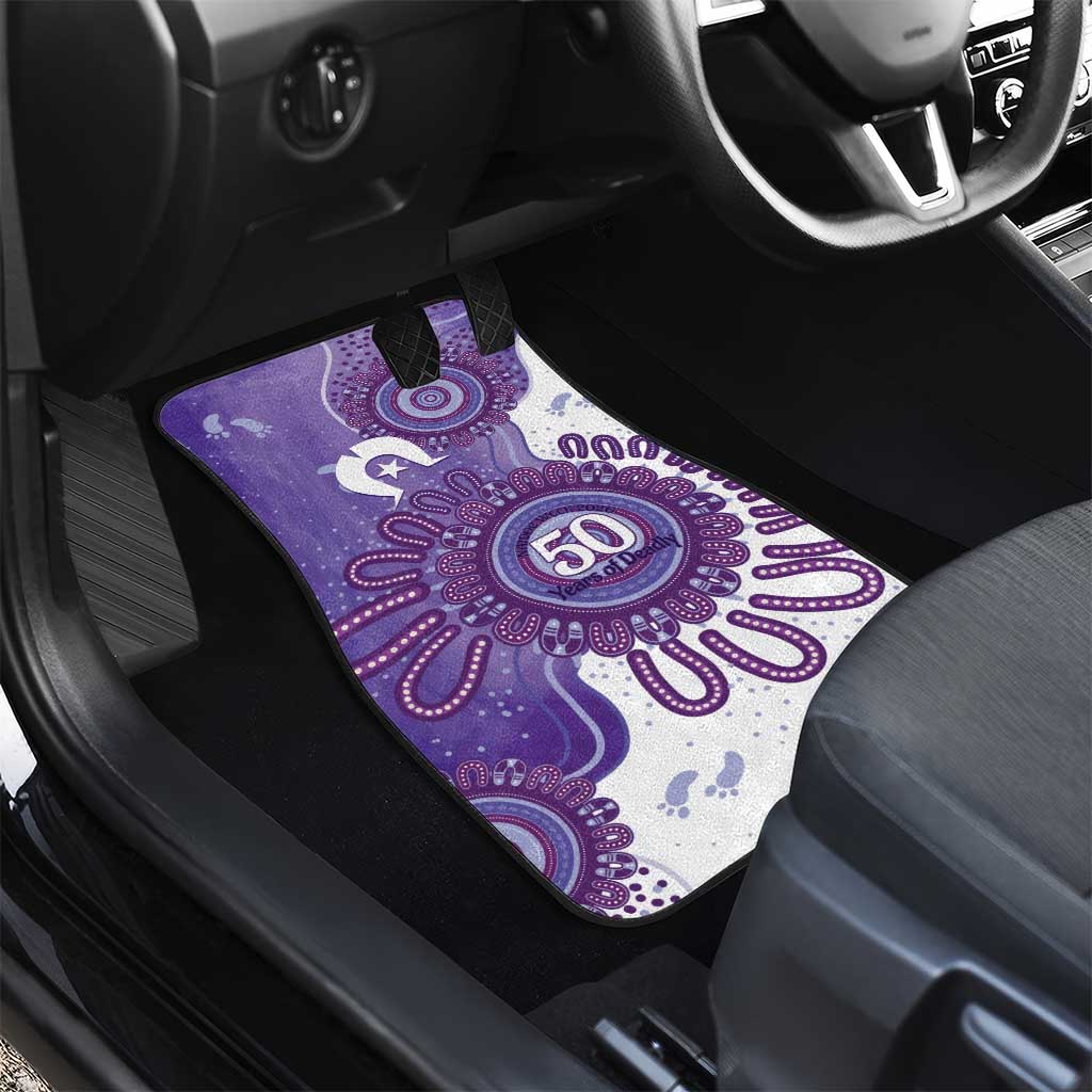 NAIDOC Week 2026 Car Mats 50 Years Deadly Dhari Purple Aboriginal Art