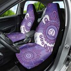NAIDOC Week 2026 Car Seat Cover 50 Years Deadly Dhari Purple Aboriginal Art