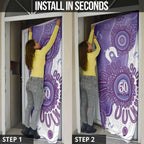NAIDOC Week 2026 Door Cover 50 Years Deadly Dhari Purple Aboriginal Art