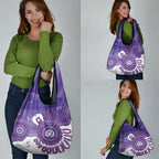 NAIDOC Week 2026 Grocery Bag 50 Years Deadly Dhari Purple Aboriginal Art