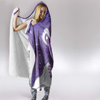NAIDOC Week 2026 Hooded Blanket 50 Years Deadly Dhari Purple Aboriginal Art