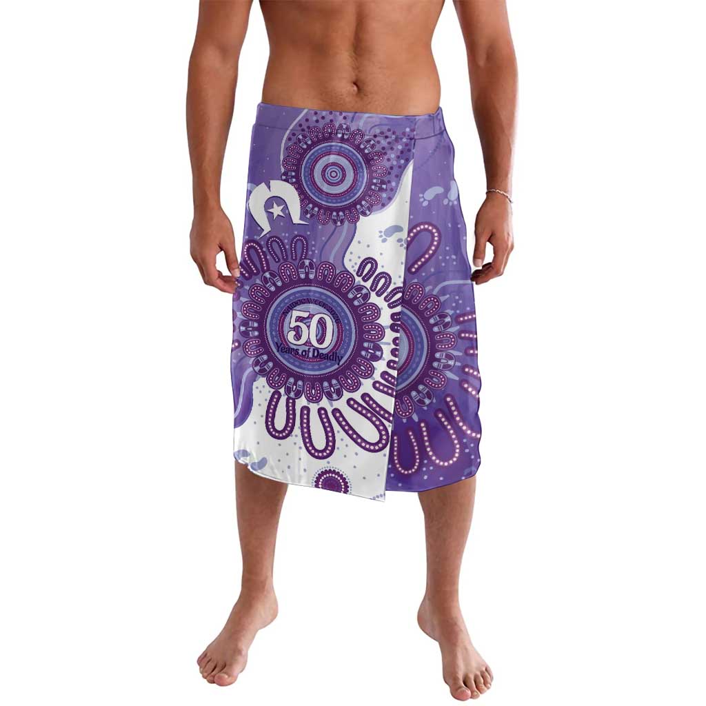 NAIDOC Week 2026 Lavalava 50 Years Deadly Dhari Purple Aboriginal Art