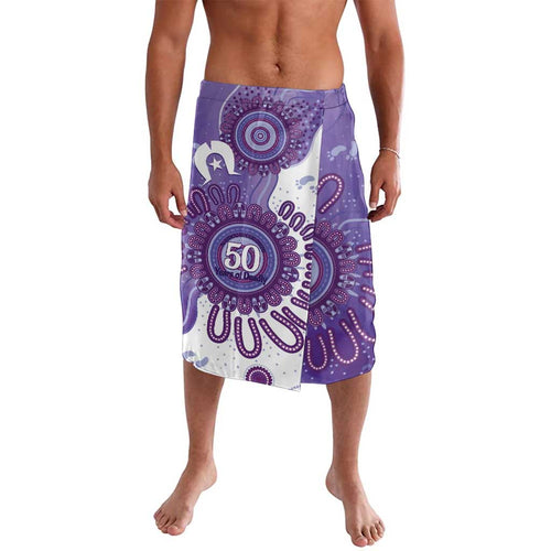 NAIDOC Week 2026 Lavalava 50 Years Deadly Dhari Purple Aboriginal Art