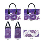 NAIDOC Week 2026 Leather Bag 50 Years Deadly Dhari Purple Aboriginal Art
