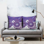 NAIDOC Week 2026 Pillow Cover 50 Years Deadly Dhari Purple Aboriginal Art