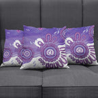 NAIDOC Week 2026 Pillow Cover 50 Years Deadly Dhari Purple Aboriginal Art