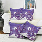 NAIDOC Week 2026 Pillow Cover 50 Years Deadly Dhari Purple Aboriginal Art