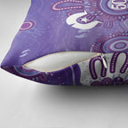 NAIDOC Week 2026 Pillow Cover 50 Years Deadly Dhari Purple Aboriginal Art