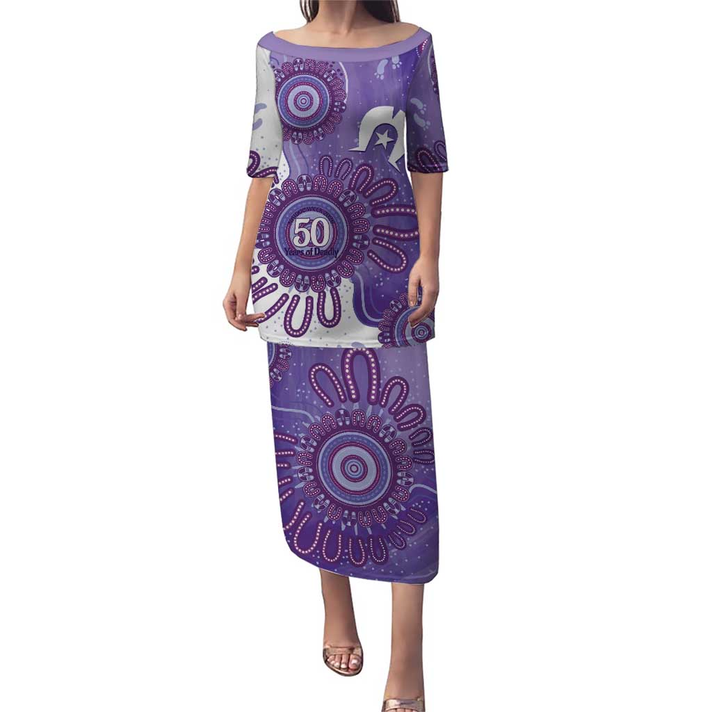 NAIDOC Week 2026 Puletasi 50 Years Deadly Dhari Purple Aboriginal Art