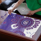 NAIDOC Week 2026 Puzzle 50 Years Deadly Dhari Purple Aboriginal Art