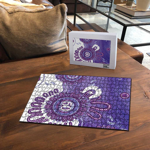 NAIDOC Week 2026 Puzzle 50 Years Deadly Dhari Purple Aboriginal Art